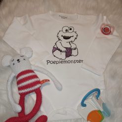 Rompertje Poepiemonster wit
