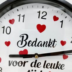 Klok Bedankt Rood Hartjes