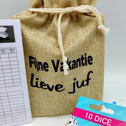 Yatzee dobbelspel detail