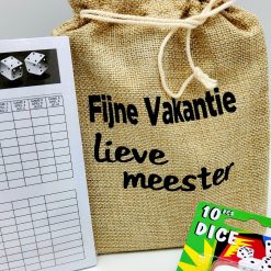 Yatzee dobbelspel Meester detail