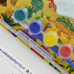 Schilder je dinosaurus detail