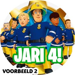 Sluitsticker Brandweerman Sam 2