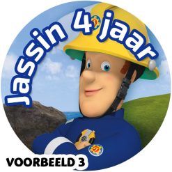 Sluitsticker Brandweerman Sam 3