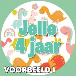 sluit sticker Dinosaurus 1