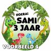 sluit sticker Dinosaurus
